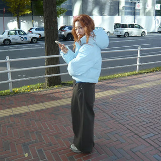 Cotton wide-leg pants
