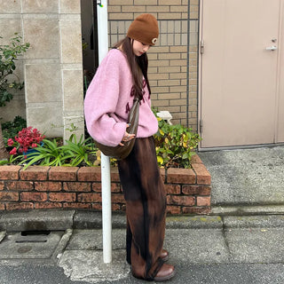 (Unisex) Jacquard Lettering English Knit