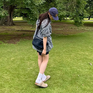 Bright check shirt