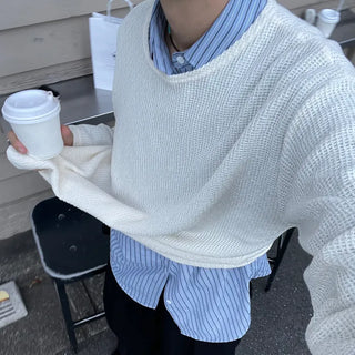 Two-tone striped pocket shirt