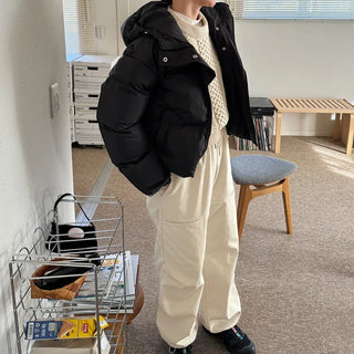 Big Hoodie String Padded Jacket
