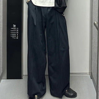 Low-stripe slacks