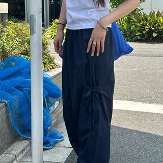 Side Ribbon Pocket Cozy Pants