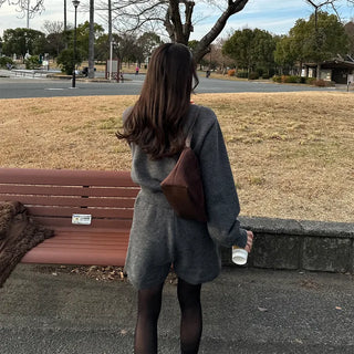 Suede shoulder bag