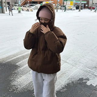(Unisex) Hooded Padded Volume Jumper