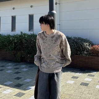 (Unisex) Geometric Sweat Knit