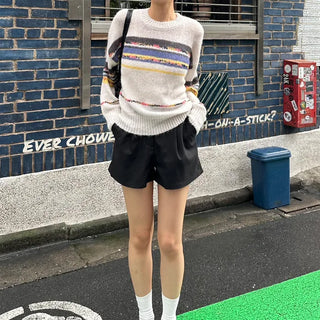 Multi-border color weaving knit