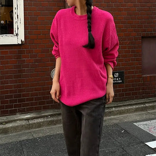 Oversized round knit