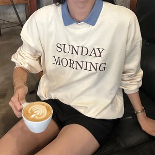 SUNDAY Lettering Sweatshirt