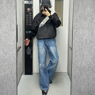 (Unisex) Oblique Semi-Bootcut Denim
