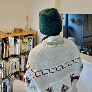 Knit bucket hat