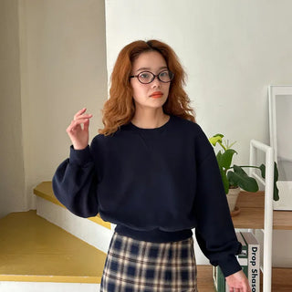 Voluminous Cropped Sweatshirt