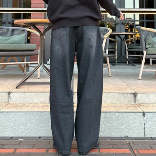 Biker Wide Denim Pants