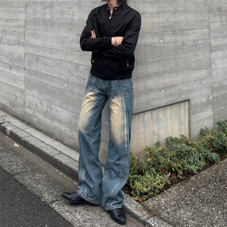Wave Wash Vintage Denim Pants
