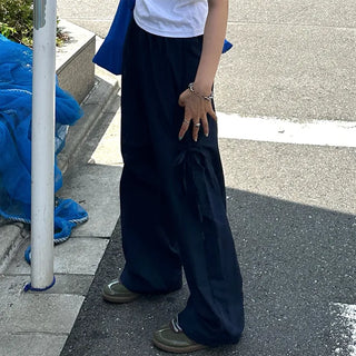 Side Ribbon Pocket Cozy Pants