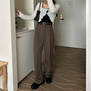 Pintuck slacks