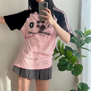 Y2K Overfit Uniform Raglan T-Shirt
