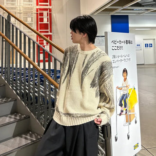 (unisex) Painted Nuance Round Knit
