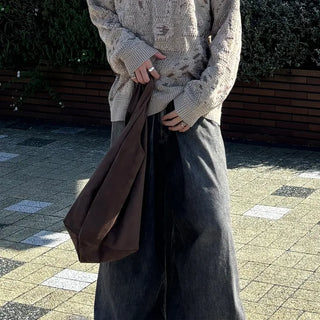 (Unisex) Suede Shoulder Bag