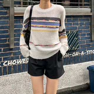 Multi-border color weaving knit