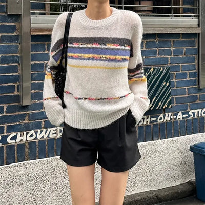 Multi-border color weaving knit