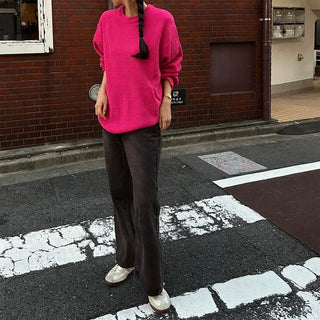 Oversized round knit