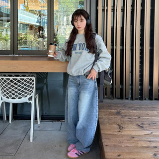 (Unisex) Balloon Denim Pants