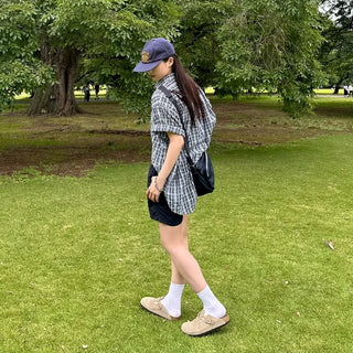 Bright check shirt