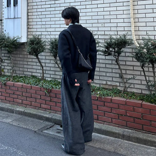 Heavy color cardigan