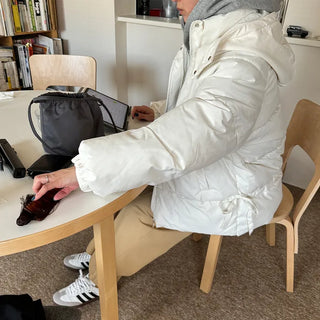 Ribbon-point half-padded jumper