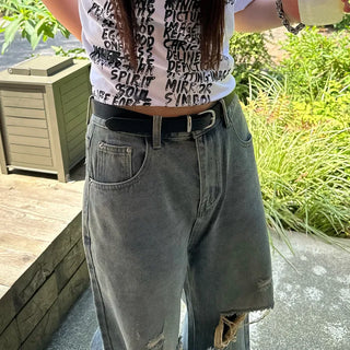 Round buckle belt