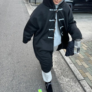 Hoodie Bomber Long Jacket
