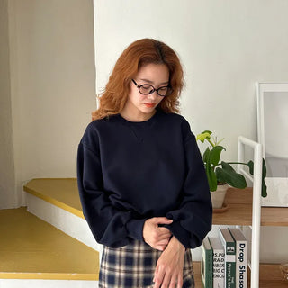 Voluminous Cropped Sweatshirt