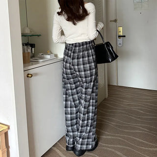 Checked Banding Pants