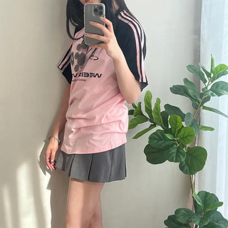 Y2K Overfit Uniform Raglan T-Shirt