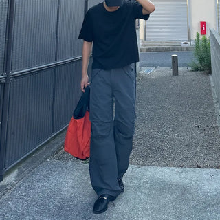 (Unisex) Dual Cargo Nylon Pants
