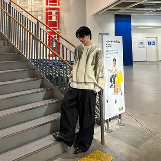 (unisex) Painted Nuance Round Knit