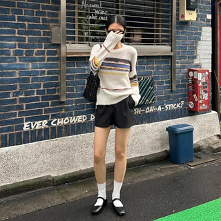 Multi-border color weaving knit