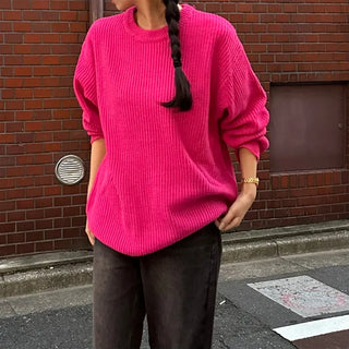 Oversized round knit