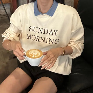 SUNDAY Lettering Sweatshirt