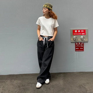 Unisex Loose Fit Denim Pants