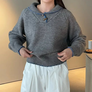 Toggle button knit