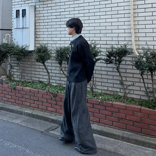 Heavy color cardigan