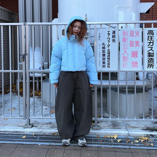 Cotton wide-leg pants