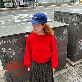Voluminous Cropped Sweatshirt