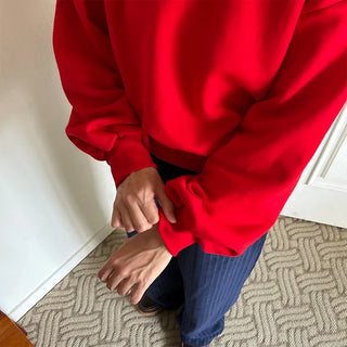 Voluminous Cropped Sweatshirt