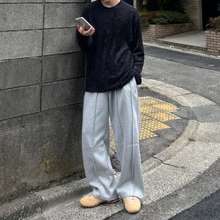 (Unisex) Hairy Soft Shaggy Round Knit