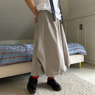 Pumpkin volume long skirt