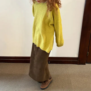 Napping long skirt