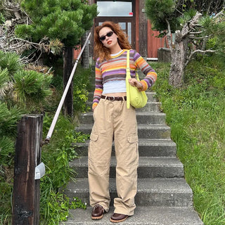 Rainbow Cropped Knitwear